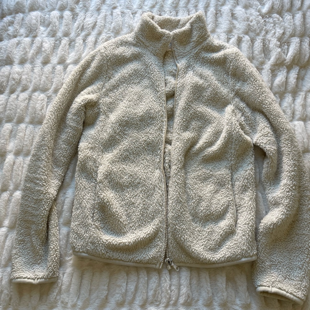 White fleece jacket - Uniqlo - Small
